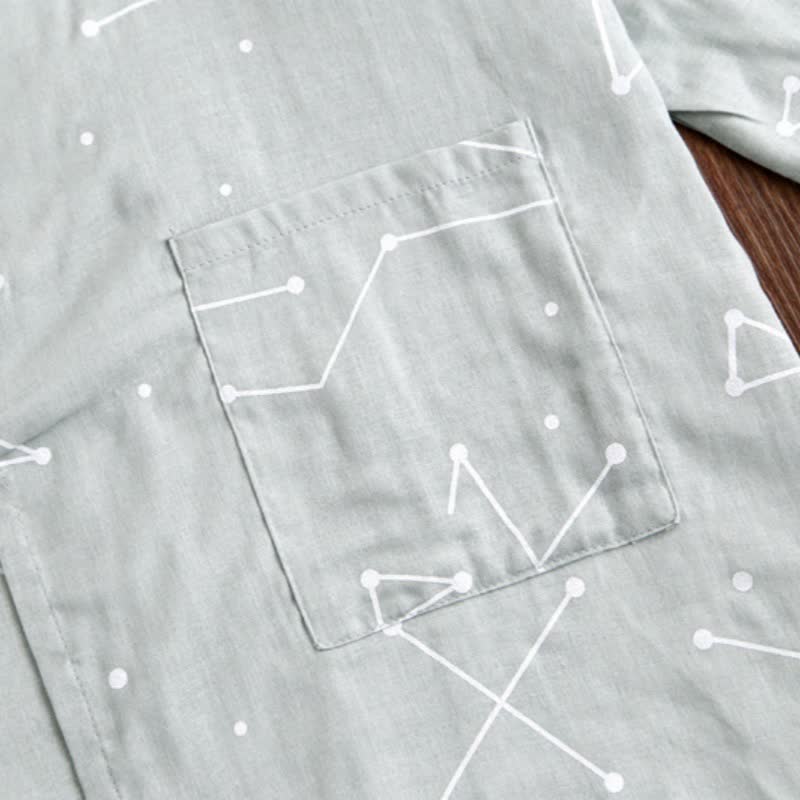 Couple Matching Line Cotton Kimono Loungewear - image 16