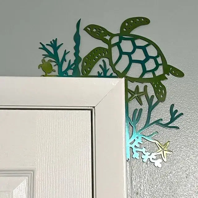 Marine Life Door Frame Decor - Turtle - 4PCS - image 0