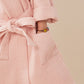Solid Waffle Weave Cotton Child Bathrobe - image 7