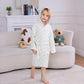 Checkered Hooded Cotton Gauze Child Bathrobe - image 6