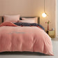 Happiness Embroidered Plush Bedding Set(4PCS) - Pink & Gray - King - image 17