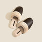 Simple Solid Plush House Slippers - image 12