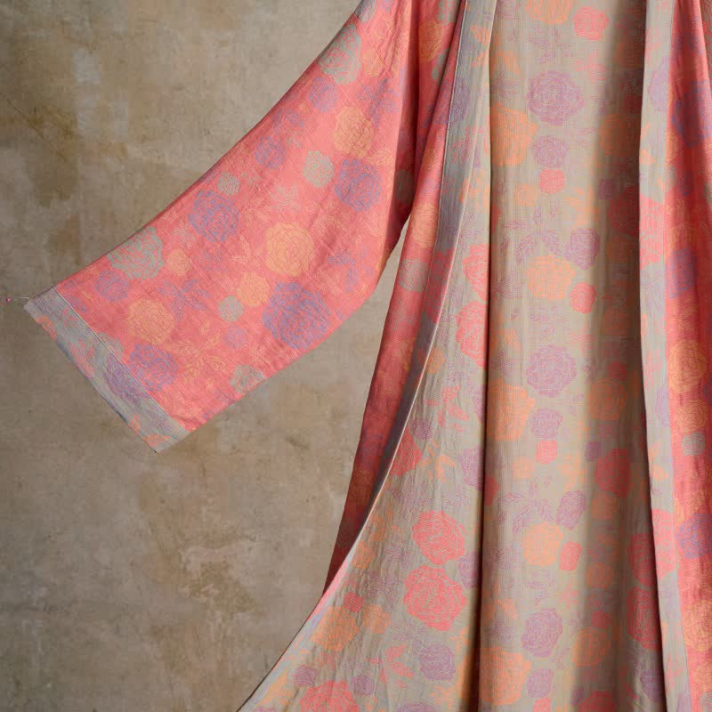 Romantic Rose Cotton Gauze Kimono Robe - image 13