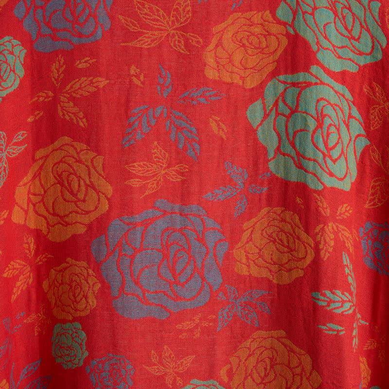 Romantic Rose Cotton Gauze Kimono Robe - image 7