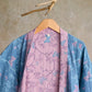 Elegant Floral Butterfly Cotton Gauze Kimono Robe - image 3