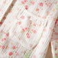 Elegant Begonia Cotton Gauze Pajama Set - image 5