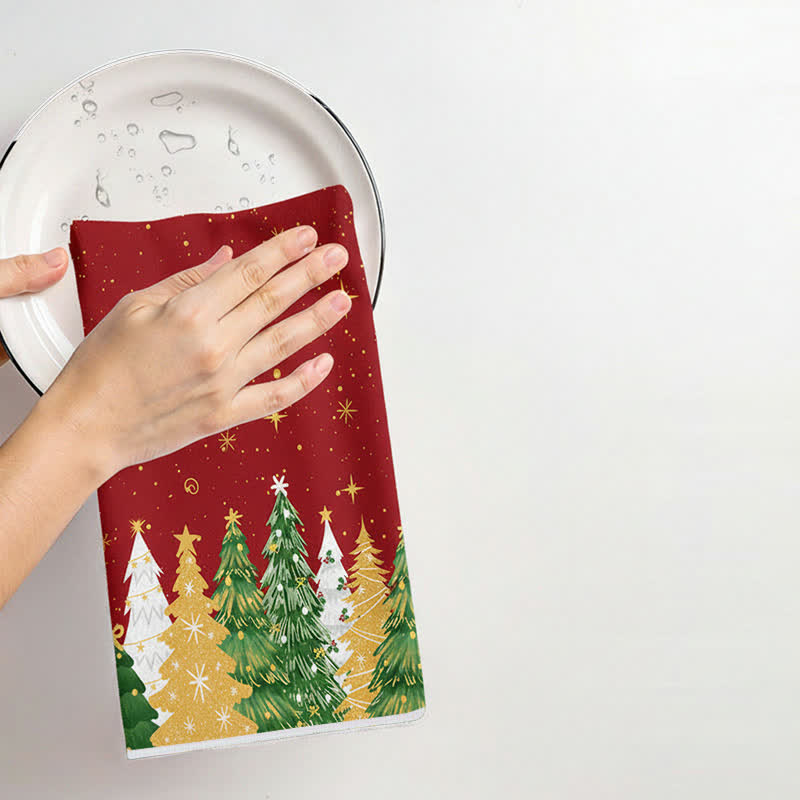Ownkoti Christmas Tree Absorbent Multi-use Towel - image 7