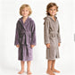 Ownkoti Solid Hooded Cotton Child Bathrobe - image 0
