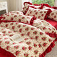 Romantic Vintage Rose Floral Velvet Bedding - image 4
