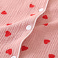 Heart Pure Cotton Gauze Button Nightgown - image 3