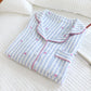 Stripe Heart Cotton Gauze Pajama Set - image 4