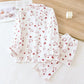 Heart Doodle Cotton Gauze Pajama Set - image 1