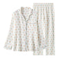 Colorful Heart Cotton Gauze Pajama Set - image 4
