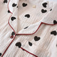 Black Heart Pure Cotton Pajama Set - image 4