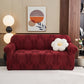 Jacquard Elastic Non-Slip Couch Slipcover - Wine - All-inclusive - 4-Seater 92" - 118" - image 6