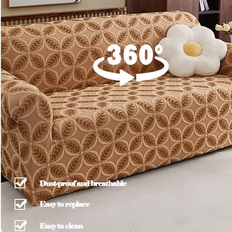 Ownkoti High-Stretch 3D Jacquard Couch Slipcover - image 4