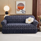 Ownkoti High-Stretch 3D Jacquard Couch Slipcover - Gray Blue - Skirted - 4-Seater 92" - 118" - image 7