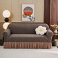 Elastic Full-Wrap Universal Fit Slipcover - Coffee -  4-Seater 92" - 118" - image 9