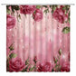 Romantic Rose Print Shower Curtain - F - 118"W x 71"L - image 8
