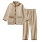 Solid Warm Plush Child Pajama Set - Coffee - Child:160cm - image 4