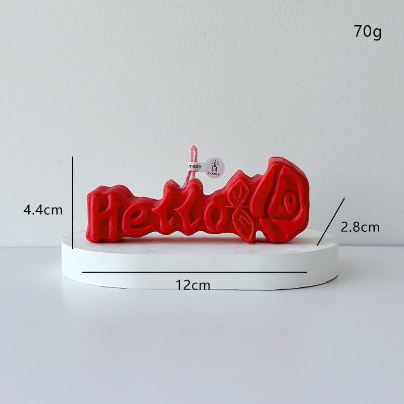 Creative Rose-Shaped Scented Candle - Red - 4PCS - 1.1"W x 4.72"L x 1.73"H - image 1