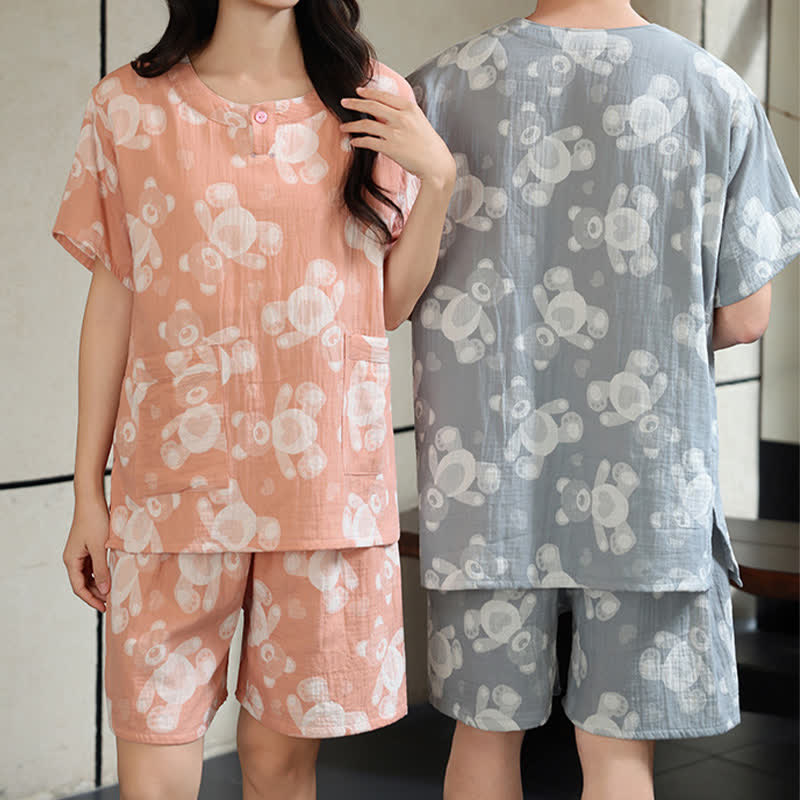 Bear Gauze Couple Sauna & Loungewear Set - image 1
