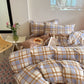 Fresh Style Cotton Gauze Bedding Set - Blue - King - image 4