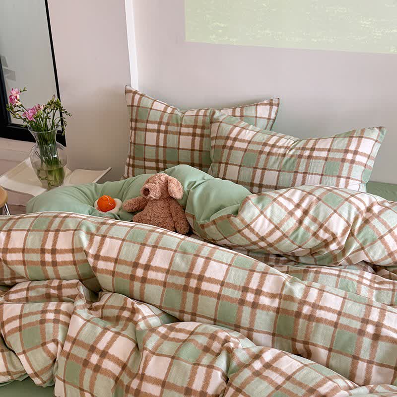 Fresh Style Cotton Gauze Bedding Set - image 3