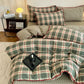 Reversible Vintage Plaid Cotton Bedding Set - image 2