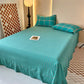 Reversible Oversized Grid Cotton Bedding Set - image 5