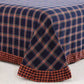 Retro Plaid Cotton Gauze Button Bedding Set(4PCS) - image 4