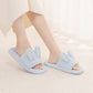 Cute Bunny Plush Open-Toe Slippers - image 1