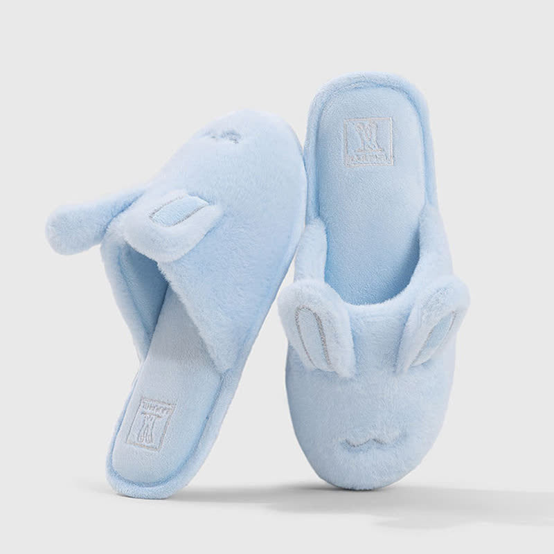 Cute Bunny Plush Closed-Toe Slippers - image 9
