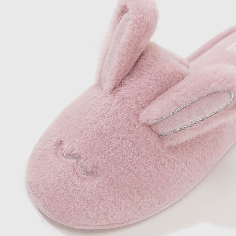 Cute Bunny Plush Closed-Toe Slippers - image 15