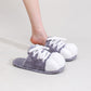 Cat Paw Lace-Up Closed-Toe Plush Slippers - image 9