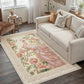 Elegant Peacock Floral Non-slip Area Rug - Light Pink - 95" x 119" - image 20