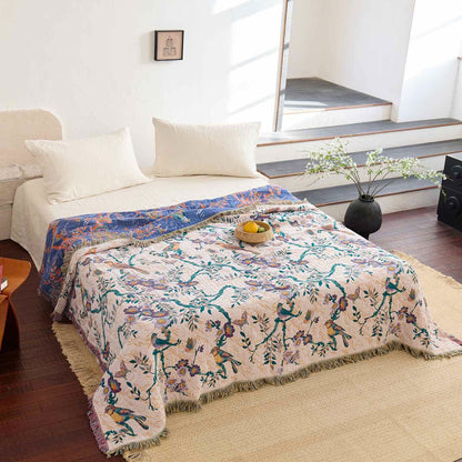 Ownkoti Bird on Branch Cotton Gauze Quilt - King - image 0