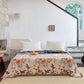 Hummingbird Floral Leaf Cotton Gauze Quilt - image 2
