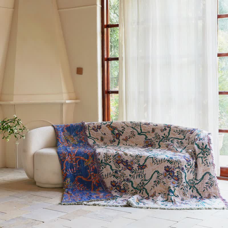 Ownkoti Bird on Branch Cotton Gauze Quilt - image 9