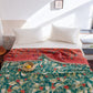 Ownkoti Red Flower Vine Cotton Gauze Quilt - image 3