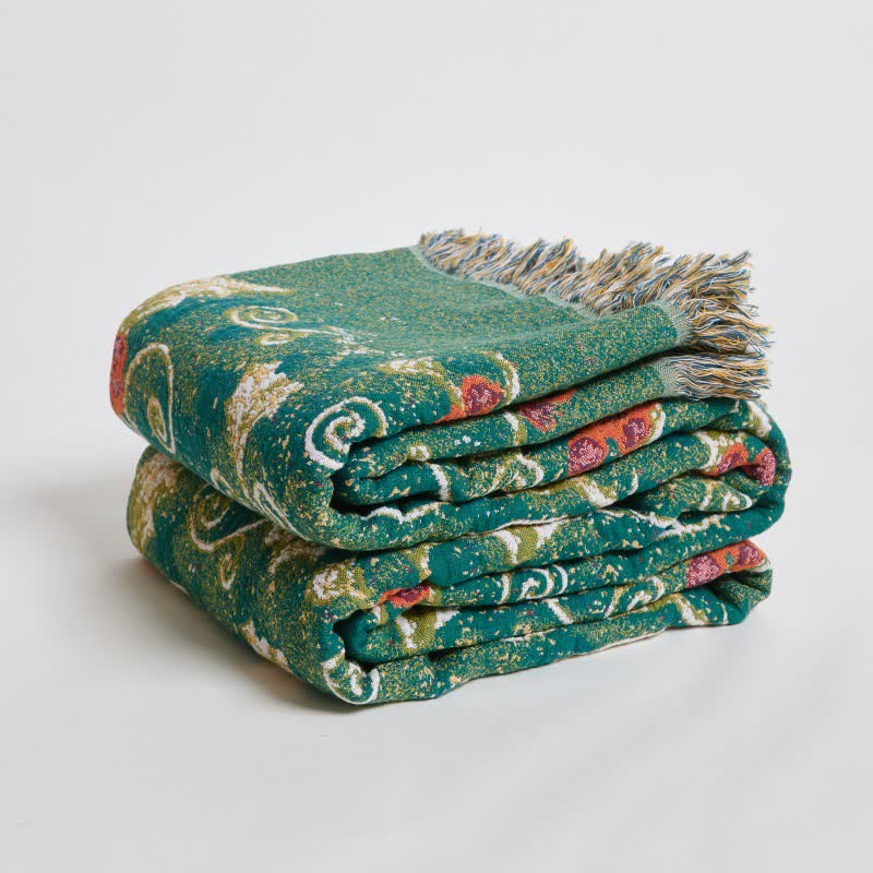 Ownkoti Red Flower Vine Cotton Gauze Quilt - image 5