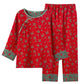 Oriental Vintage Rose Cotton Loungewear Set - image 14