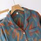 Vintage Feather Cotton Couple Pajama Set - image 5