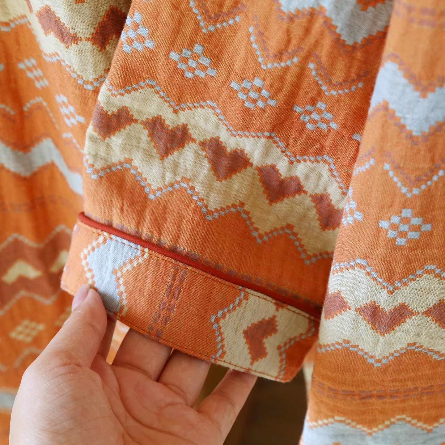 Vintage Wave Cotton Couple Loungewear Set - image 9