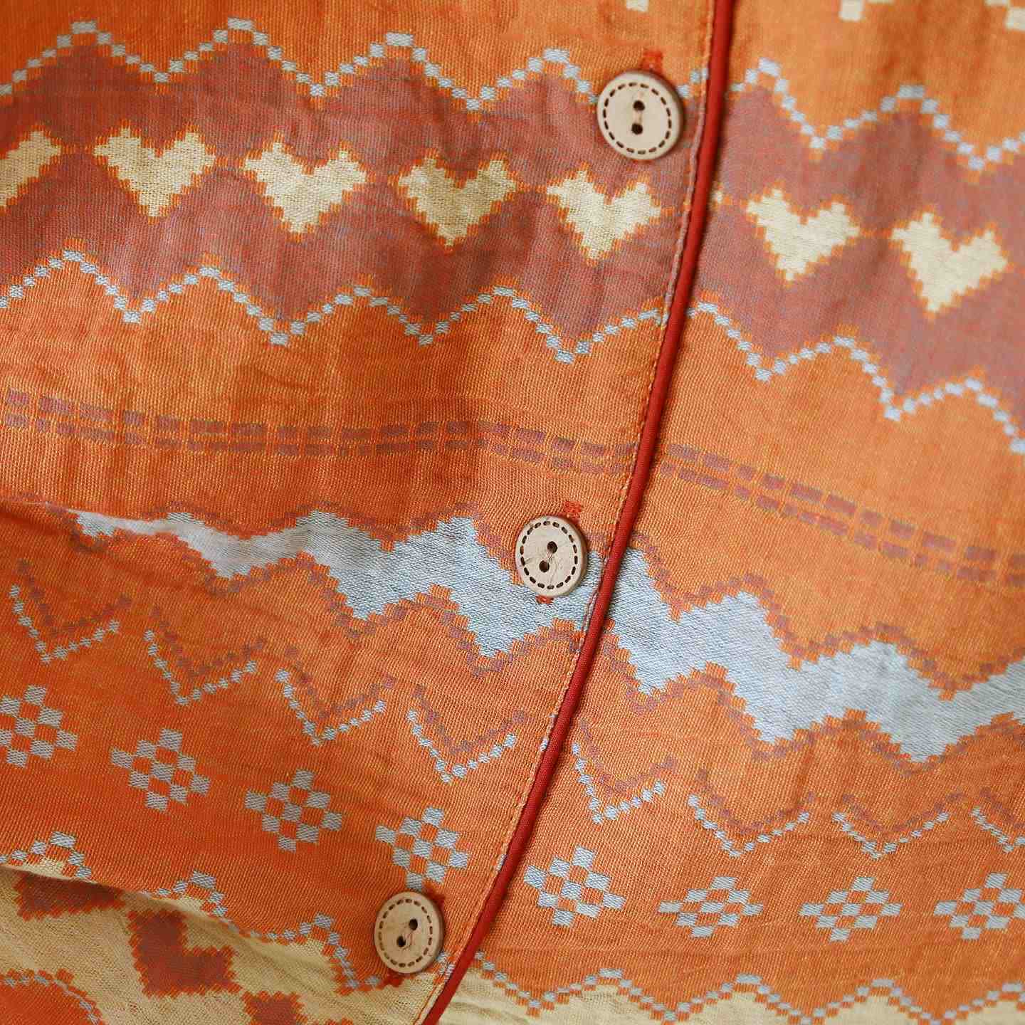 Vintage Wave Cotton Couple Loungewear Set - image 6