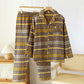 Vintage Wave Cotton Couple Loungewear Set - Men: Grey - XL - image 13