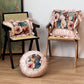 Poppy Floral Throw Pillow with Ruffled Edge - image 0