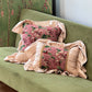 Floral Throw Pillow with Ruffled Edge - image 5