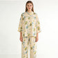 Oriental Ink Floral Cotton Loungewear Set - image 1