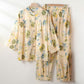 Oriental Ink Floral Cotton Loungewear Set - image 4
